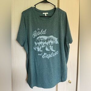 1X top from brand Maurice. This is a soft t-shit type top.